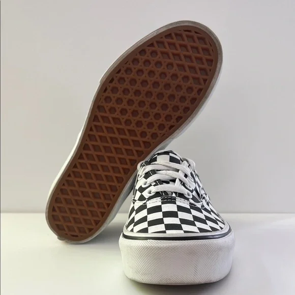 Vans Black and White Checkered Sneakers - Picture 6 of 7